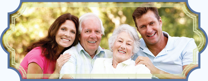 Family smiling together